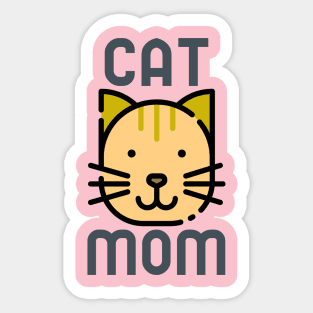 Cat Mom Sticker